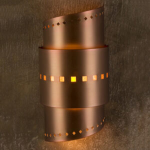 Angled Punched Metal Wall Sconces
