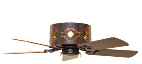 Southwest Ceiling Hugger Fan, Customizable