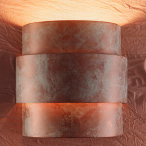 Alternative view of Tiered Half Round Mid-Band Wall Sconce