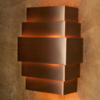 5 Tier Copper Style Wall Sconce