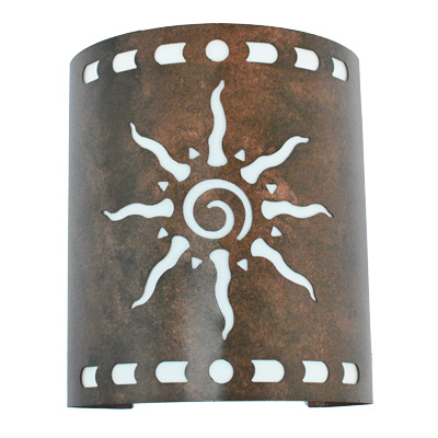 Ancient Sun Southwest Wall Sconce Southwestern Lighting - Southwest Candle Wall Sconces
