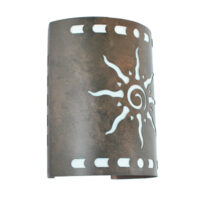 Ancient Sun Southwest Wall Sconce Side View