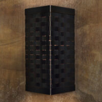 Copper Weave Triangular Wall Sconce