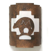 Sedona Wall Sconce, Spirit Bear, Southwest Wall Sconce