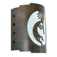 Kokopelli Design Sedona Wall Sconce, Small