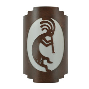 Kokopelli Design Taos Wall Sconce