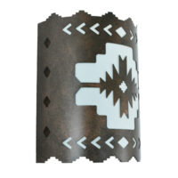 Pueblo Design Cochiti Wall Sconce Side View