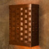 Rectangular Punched Metal Wall Sconces