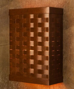 Rectangular Punched Metal Wall Sconces