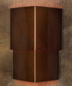 Rustic 2 Tiered Triangular Sconce Series
