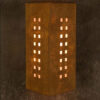 Copper Rustic Triangle Wall Sconce