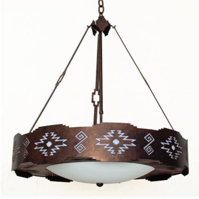 Sandia Chandelier Ceiling Light, Southwest Lighting, Customizable