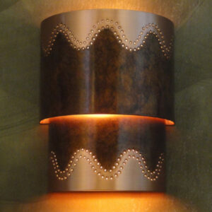 Alternative view of 2 Tiered Half Round Sconce Series