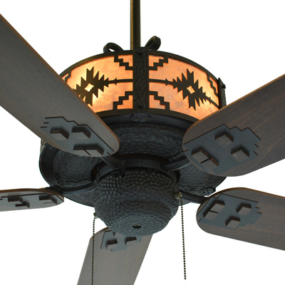 Customizable New Mexico Ceiling Fan, Southwestern Outdoor Ceiling Fans