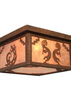 Southwestern Style Square Ceiling Light