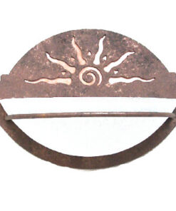 Southwest Style Glass Bowl Wall Sconce