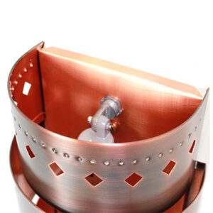 Alternative view of Bronze Half Round Mid-Band Wall Sconce
