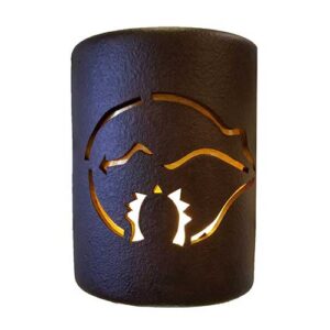 Southwest Bear Ceramic Sconce
