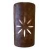 Starburst Southwest Ceramic Wall Sconce