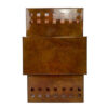 Punched Ferric Rectangle Wall Sconce