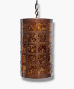 Rusty Windows Punched Metal Pendant