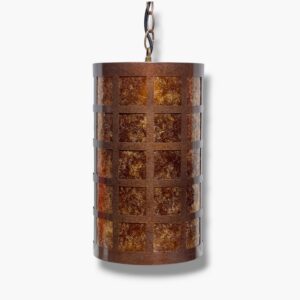 Rusty Windows Punched Metal Pendant