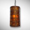 Rusty Windows Punched Metal Pendant - Alchemy Lights