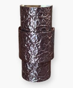 Iridescent Hammered Ziggurat Wall Sconce