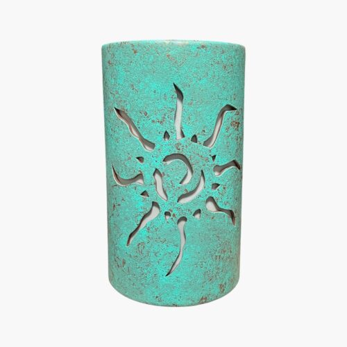Ceramic Ancient Sun Wall Sconce