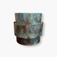 Ziggurat 3 Tier Wall Sconce - Hint of Green