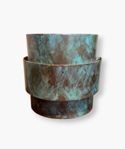 Ziggurat 3 Tier Wall Sconce - Hint of Green