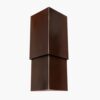 Large Triangle Ziggurat Wall Sconce - Medium Bronze