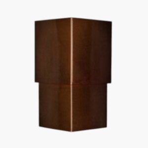 Triangle Ziggurat Wall Sconce - Medium Bronze