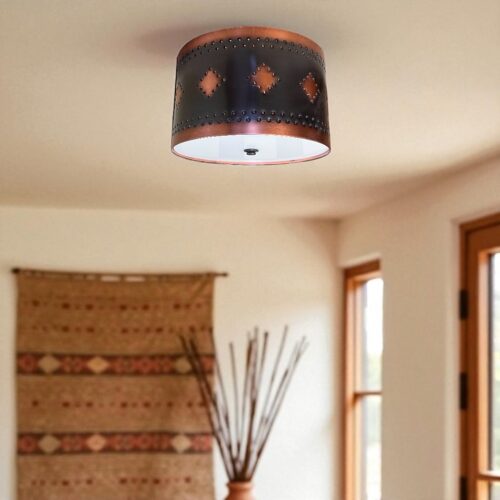 Southwest Round Espana Ceiling Light - 10" - Image 2