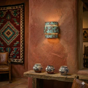 Ziggurat 3 Tier Wall Sconce - Hint of Green