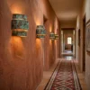 Ziggurat 3 Tier Wall Sconce - Hint of Green
