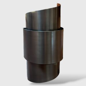 Dark Bronze Round Ziggurat Wall Sconce - 15 inch