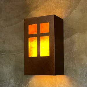Southwest Rectangular Window Pane Wall Sconce