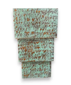 SW Green 3 Tiered Rectangular Wall Sconce-16"