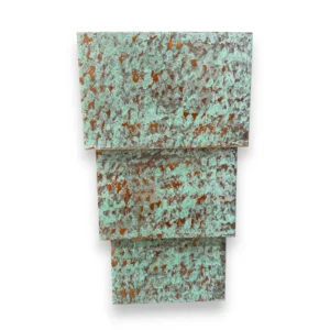 SW Green 3 Tiered Rectangular Wall Sconce-16"