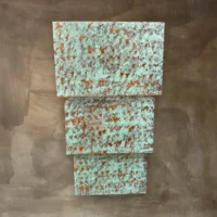 Alternative view of SW Green 3 Tiered Rectangular Wall Sconce-16"