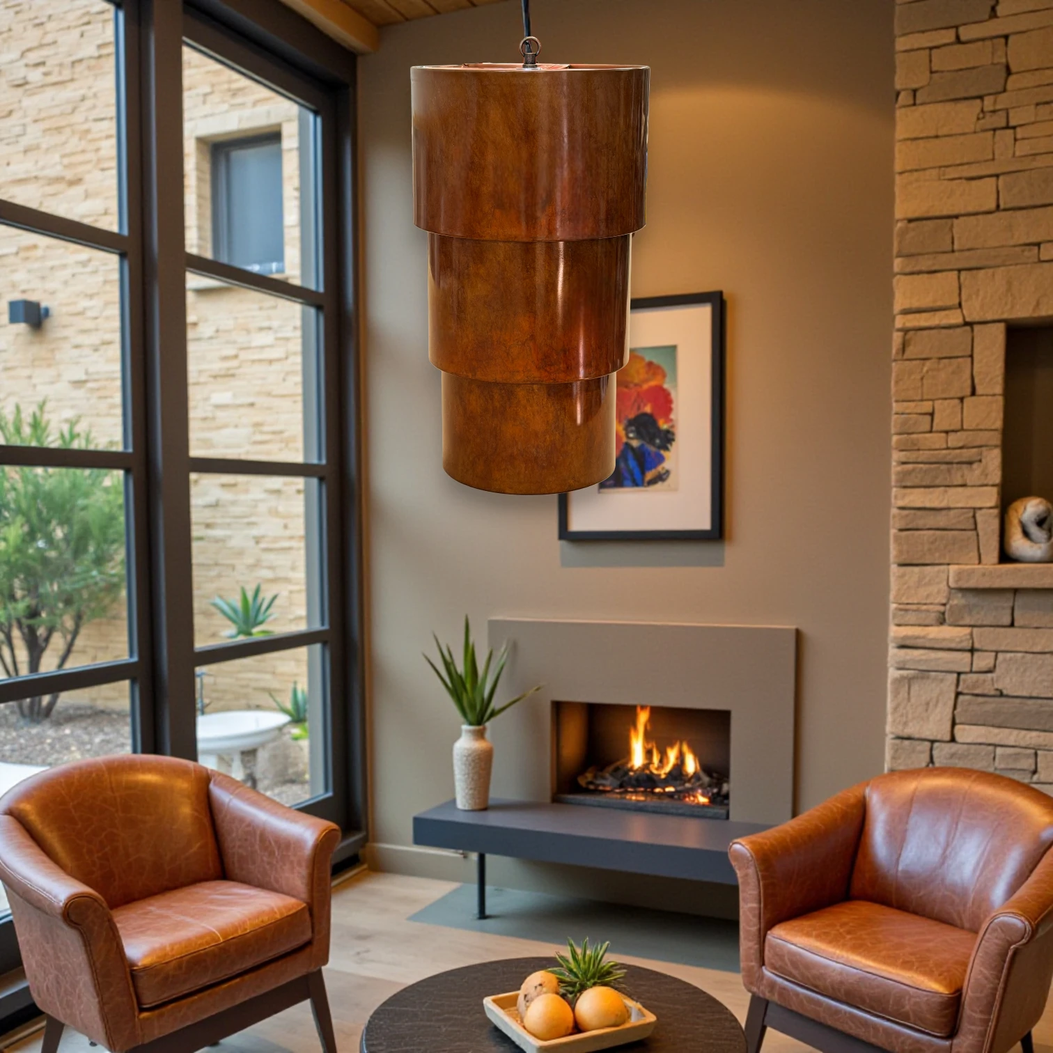 3 Tier Waterfall Ferric Pendant Light - Image 2