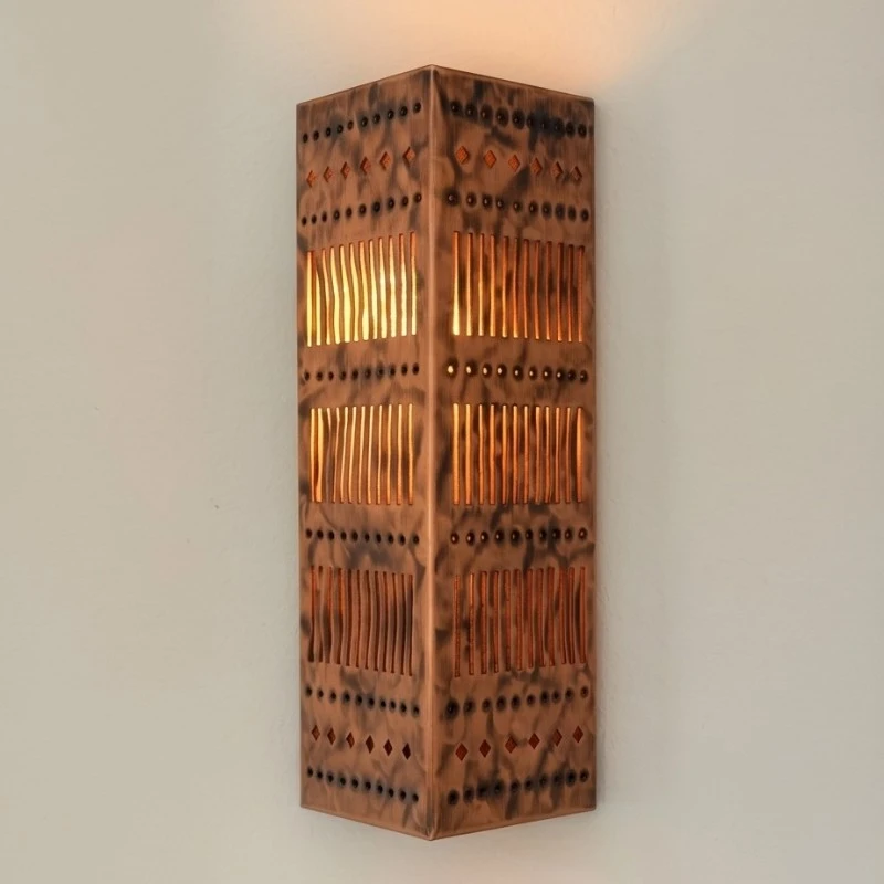 Rustic Southwest Triangle Wall Sconce - Image 2